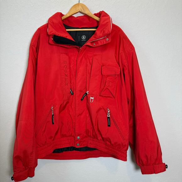 Bogner Women's Red Full Zip Ski Snow Jacket Size 44 Euro Size 14 US - Picture 1 of 11